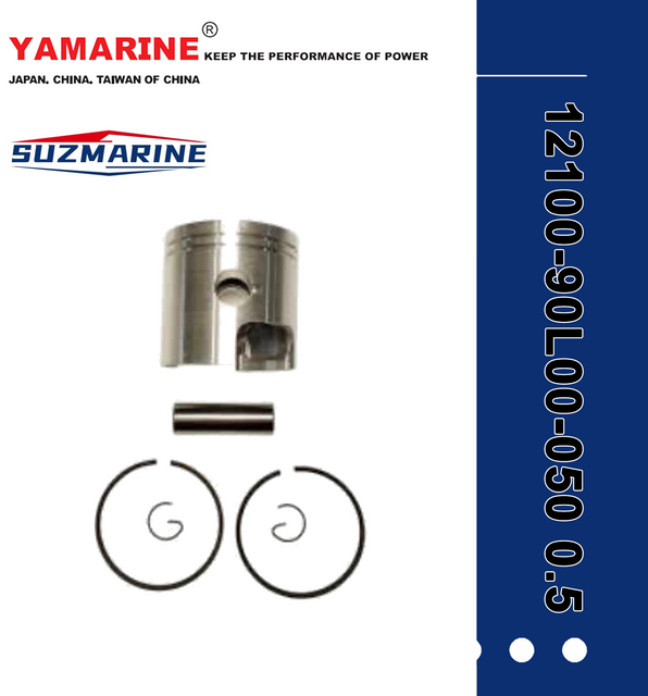 SUZMARINE DT9.9/DT15 outboard motor Piston Assy Ring Set 12100-90L00-050 0.5 fit for SUZUKI 9.9HP 15HP marine engine 