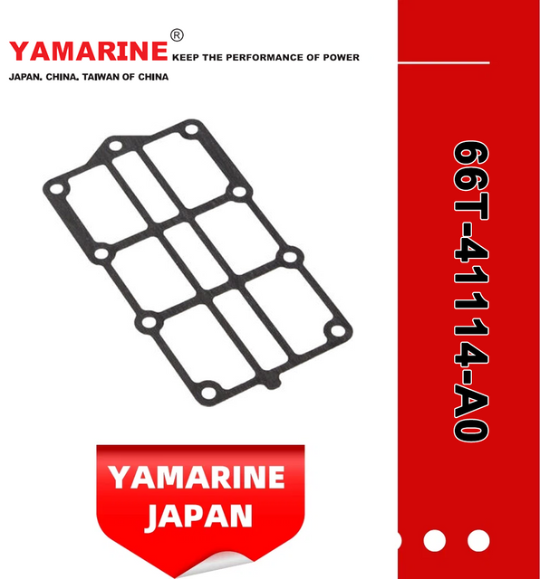 JAPAN YAMARINE OUTBOARD GASKET,EXHAUST OUTER COVER 66T-41114-A0 Fit for YAMAHA E40X outboard motor 