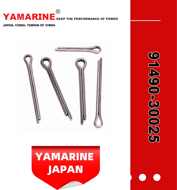 JAPAN YAMARINE OUTBOARD PIN,COTTER 91490-30025 Fit for YAMAHA E40X outboard motor 