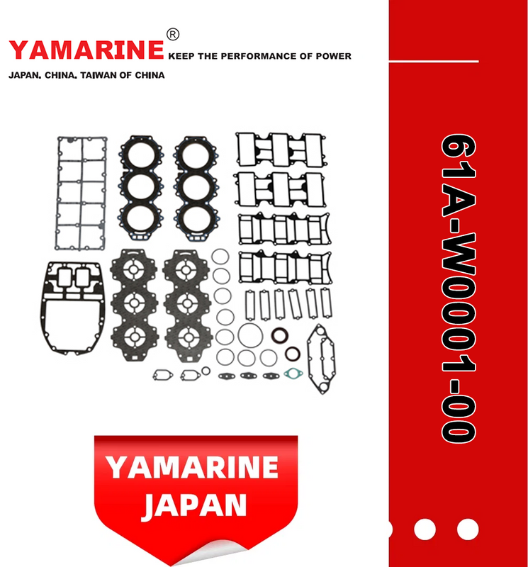 4 Stroke Outboard Gasket Kit 61A-W0001-00 for YAMAHA Model 20/40/75/80/90/100/115 HP Outboard