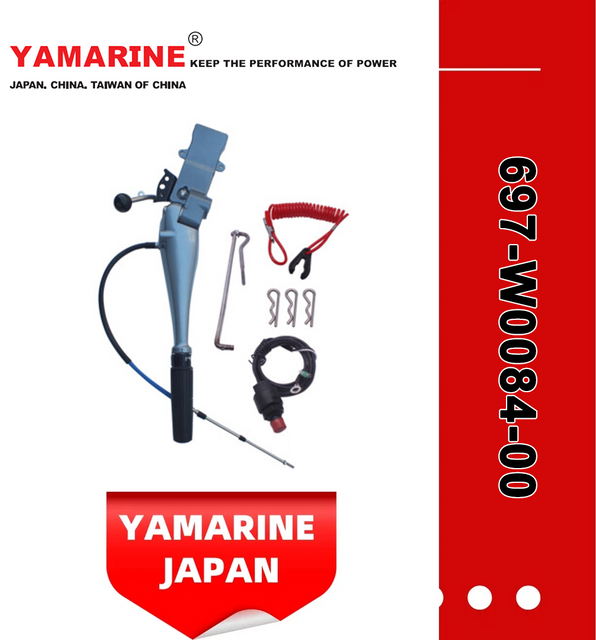 Yamarine Outboard Handle Steering Assy 697-W0084-00, 663-42111-02-4D Fit YAMAHA 48/55/60HP Outboard Engine