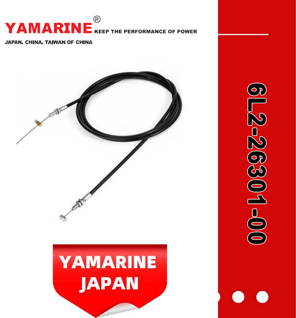 15HP YAMAHA Outboard Motor Throttle Cable Assy 6L2-26301-00, 6L2-26301-01