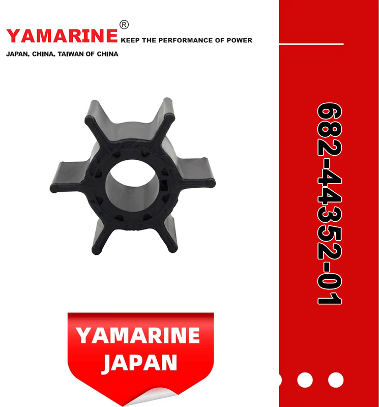 YAMAHA, Suzuki, Tohatsu/Nissan, Honda Outboard Engine Parts - Water Pump Impeller 682-44352-01