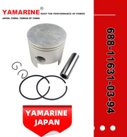 Yamarine Outboard Piston Kit 688-11631-03-94, 688-11631-00 Fit for YAMAHA 75/85HP Outboard Engine