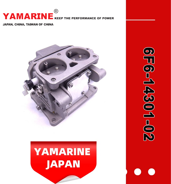 JAPAN YAMARINE OUTBOARD CARBURETOR ASSY 6F6-14301-02 Fit for YAMAHA E40G outboard motor 