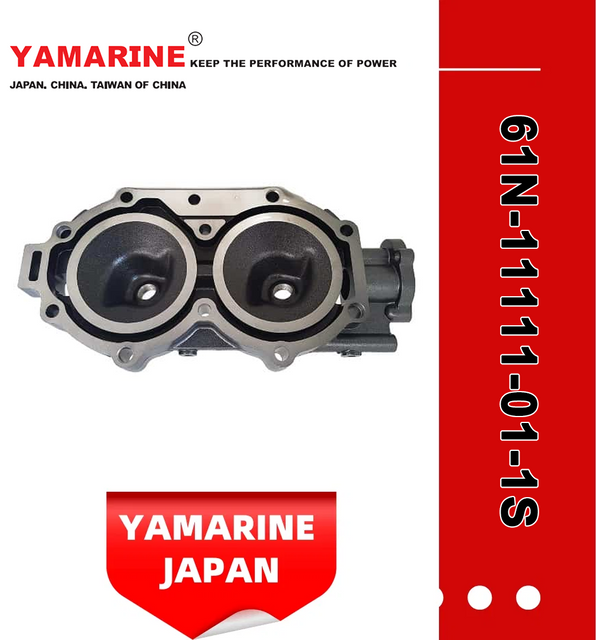 JAPAN YAMARINE outboard motor HEAD ,CYLINDER 1 61N-11111-01-1S fit for YAMAHA 25HP 30HP outboard engine