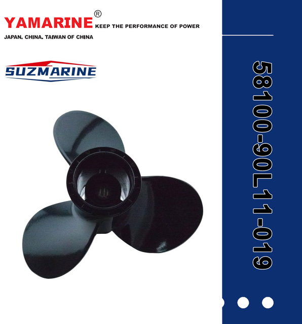 SUZMARINE DT9.9/DT15 outboard motor Propeller 58100-90L11-019 fit for SUZUKI 9.9HP 15HP marine engine 