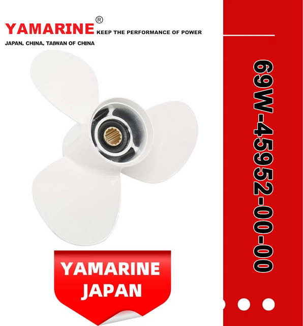 YAMAHA 69W-45952-00-00, 69W-45952-00-00 Al. Propeller 11-3/8X12g, YAMAHA 25HP 30HP 40HP 45HP 50HP 55HP 60HP Outboard Motor Propeller 69W-45952-00, 11.375X12
