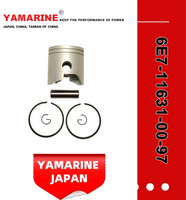 Yamarine Outboard Piston Kit 6e7-11631-00-97, with 682-11610-01 Piston Ring Fit for YAMAHA 9.9/15HP Outboard Engine /Motor