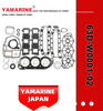 2 / 4 Stroke Outboard Gasket Kit 63D-W0001-02, 6h3-W0001-02 for YAMAHA Model 20/40/75/80/90/100/115 HP Outboard