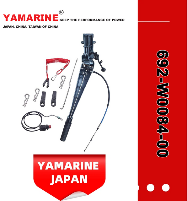 Yamarine Outboard Handle Steering Assy 692-W0084-00, 692-W0084-11-8d Fit for YAMAHA 75/85HP Outboard Engine