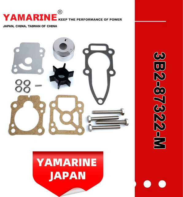 YAMARINE outboard motor Water Pump Repair Kit 3B2-87322-M fit for MERCURY TOHATSU 9.9HP/15HP/18HP