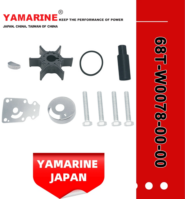 JAPAN YAMARINE Outboard Motor WATER PUMP KIT 68T-W0078-00-00 Fit for Yamaha Outboard Engine