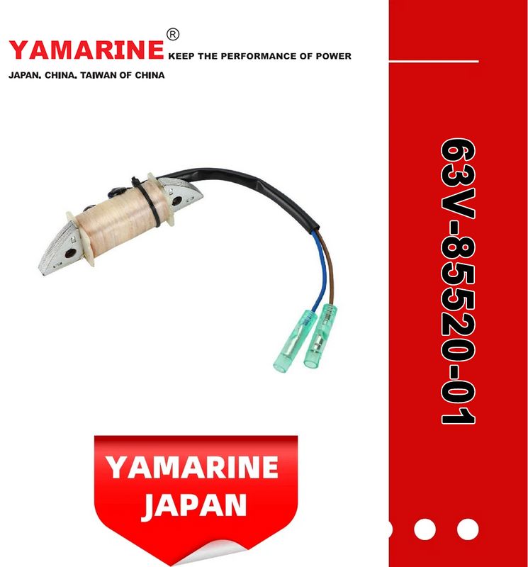 Yamarine Outboard Coil Charge 63V-85520-01-00 Fit for YAMAHA 9.9/15HP Outboard Engine/Motor