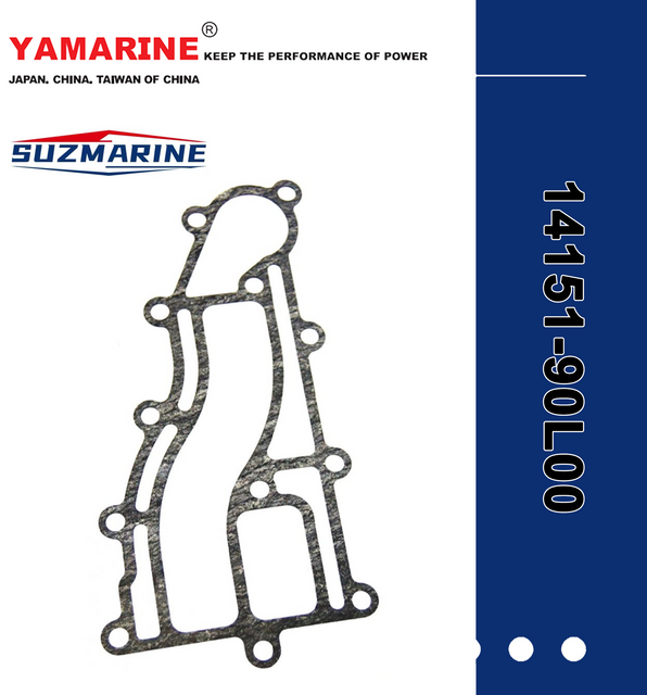 SUZMARINE DT9.9/DT15 outboard motor Gasket,exhaust cover 14151-90L00 fit for SUZUKI 9.9HP 15HP marine engine