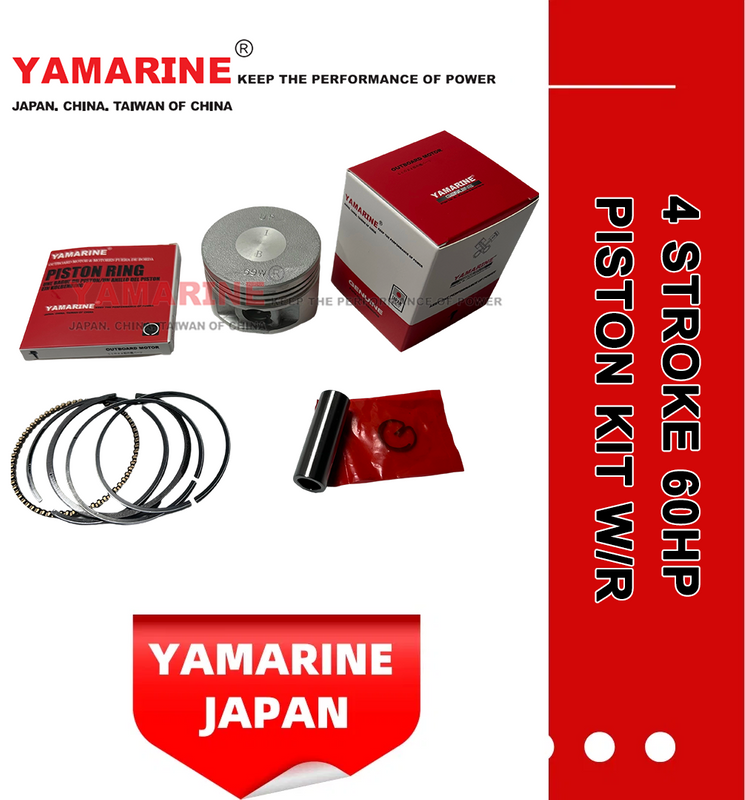 JAPAN YAMARINE 4 Stroke outboard motor piston kit with ring 69W-11631-01-97,67C-11603-00 fit for YAMAHA F60