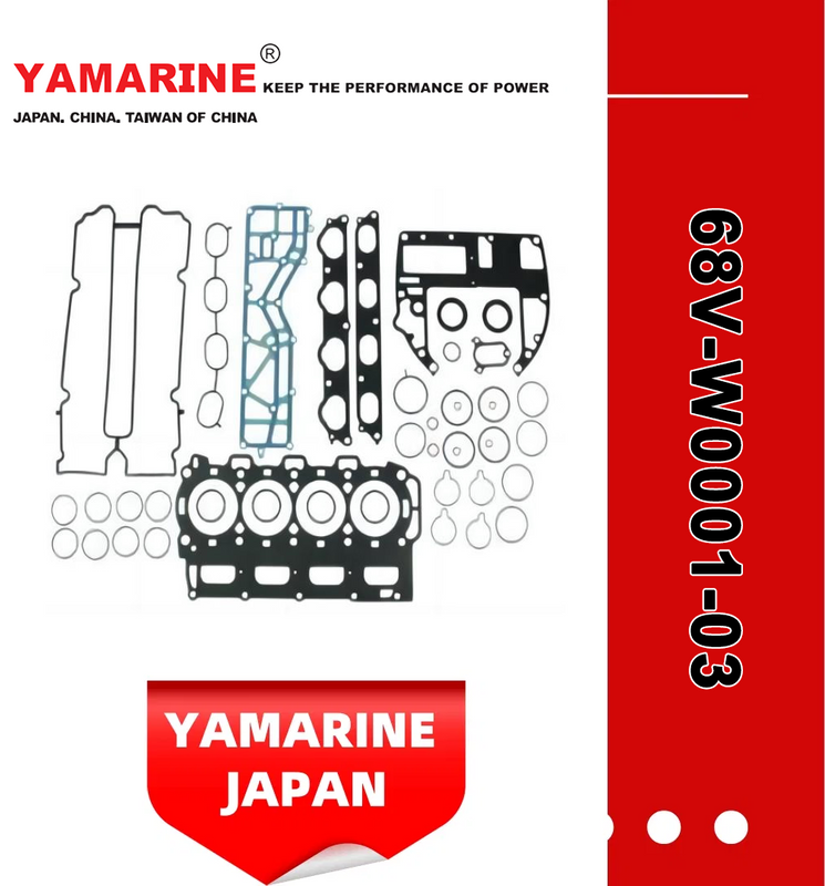 75 / 80 / 90 / 100 / 115HP 4 Stroke Outboard Gasket Kit 68V-W0001-03 for YAMAHA Model Outboard,