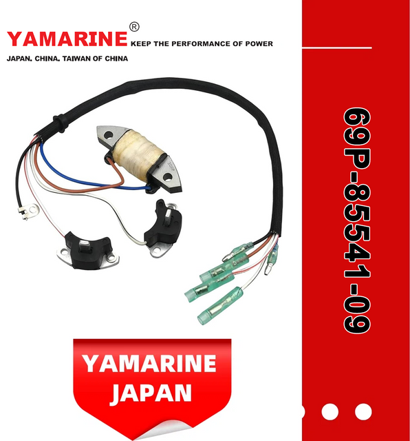 JAPAN YAMARINE outboard motor COIL CHARGE &PULSER X2 69P-85541-09 fit for YAMAHA 25HP 30HP outboard engine