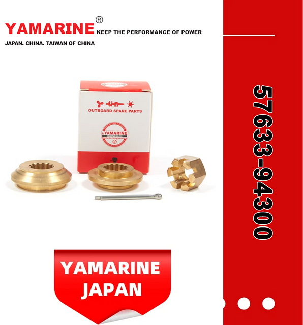 Yamarine Outboard Spacer, Propeller Nut 57633-94300 Fit for Suzuki Dt40 Marine Engine