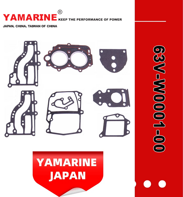 9.9HP 15HP 2 Stroke Outboard Gasket Kit 63V-W0001-00 for YAMAHA Model Outboard, Head Gaskte 63V-11181-A1
