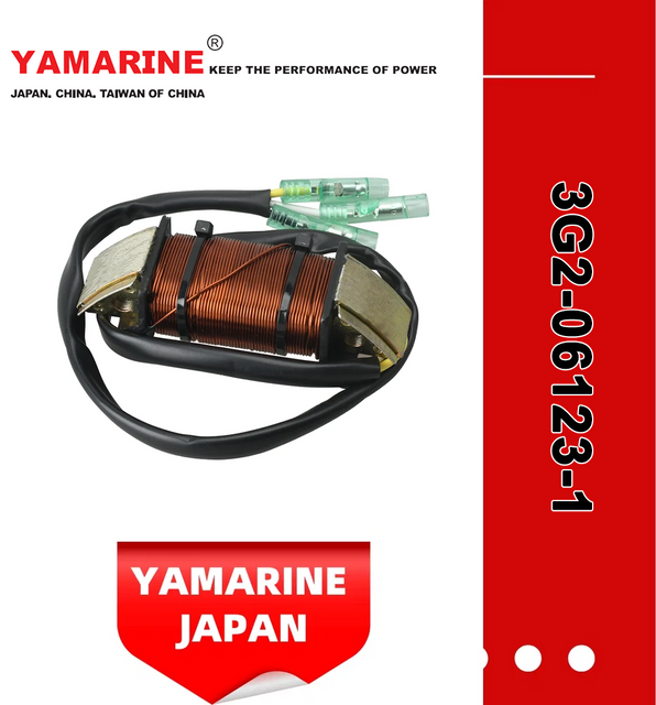 YAMARINE outboard motor Alternator Charge Coil 3G2-06123-1 fit for MERCURY TOHATSU 9.9HP/15HP/18HP