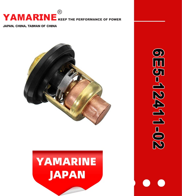 JAPAN YAMARINE outboard motor THERMOSTAT 6E5-12411-02 fit for YAMAHA 25HP 30HP outboard engine
