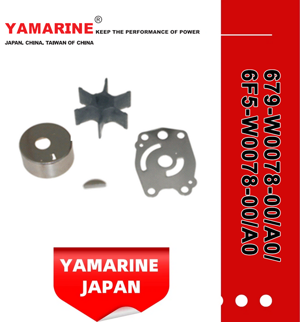 JAPAN YAMARINE Outboard Motor WATER PUMP KIT 679-W0078-00/A0/6F5-W0078-00/A0 Fit for Yamaha Outboard Engine