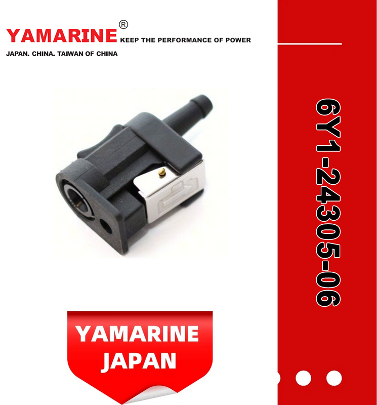 JAPAN YAMARINE outboard motor FUEL PIPE JOINT 2 6Y1-24305-06 fit for YAMAHA 25HP 30HP outboard engine