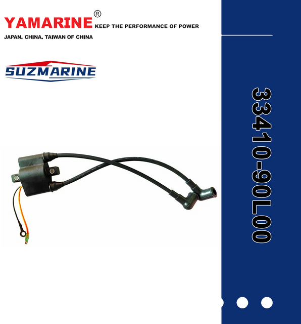 SUZMARINE DT9.9/DT15 outboard motor Ignition coil 33410-90L00 fit for SUZUKI 9.9HP 15HP marine engine 