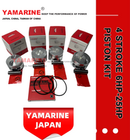 JAPAN YAMARINE 4 Stroke outboard motor piston kit with ring 6AH-11631-00,6AH-11603-00 fit for YAMAHA F6