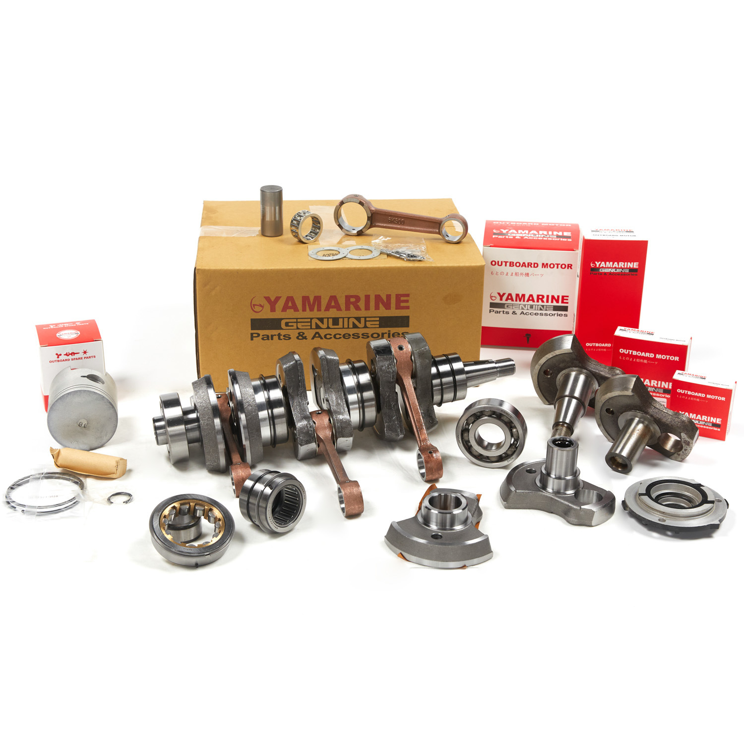 Yamarine Outboard Connecting Rod Kit 6K5-11650-00, 6K5-11651-00 Fit for 60HP Outboard Engine