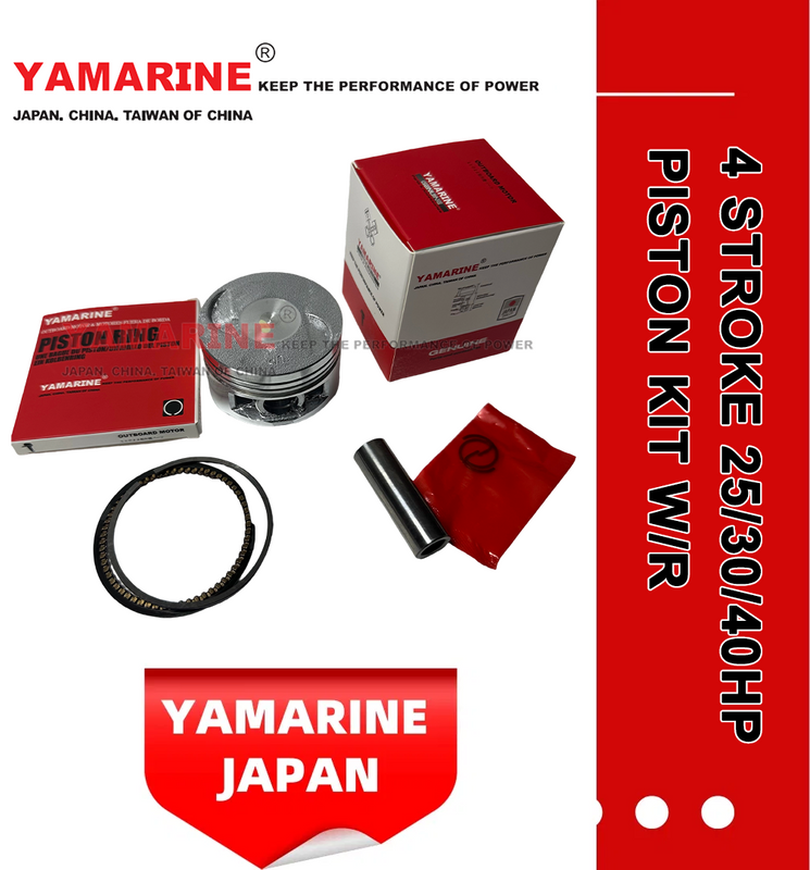 JAPAN YAMARINE 4 Stroke outboard motor piston kit with ring 65W-11631-00-96,67C-11603-00 fit for YAMAHA F25/F30/F40